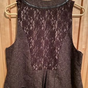 Lane Bryant vest with Lace!